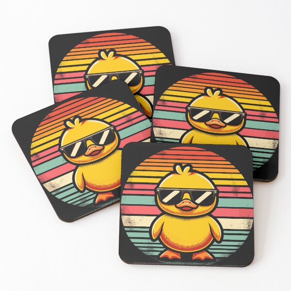 Item preview, Cool Retro Yellow Duck in Sunglasses 70s 80s 90s Funny Duck designed and sold by KsuAnn.
