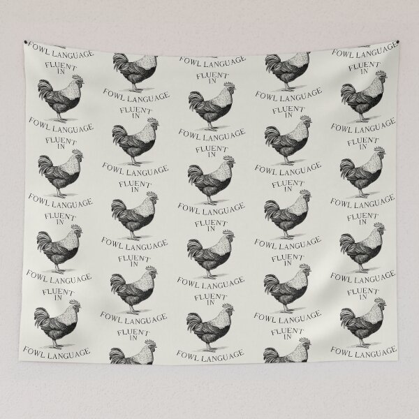 Item preview, Fluent in Fowl Language Vintage Farm designed and sold by darkskydelights.