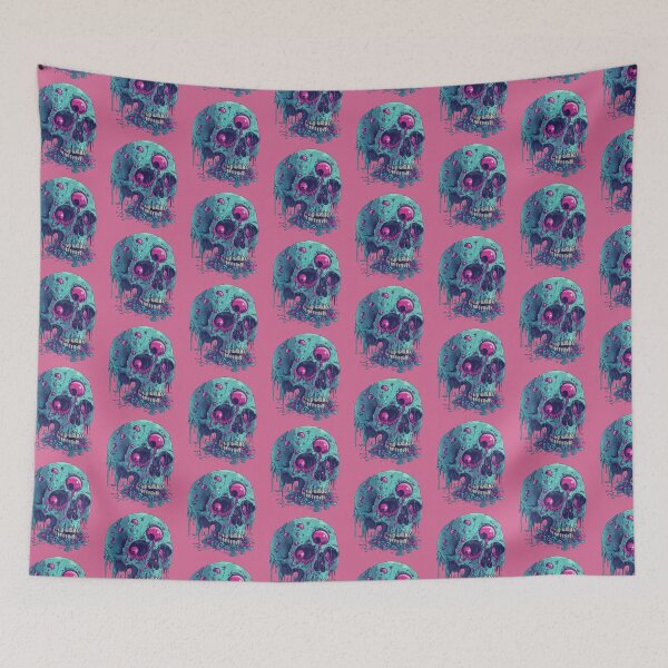 Item preview, Psychedelic Erosion: Dripping Neon Skull designed and sold by Chreggie.