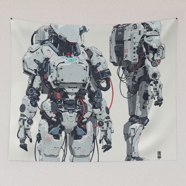 Item preview, Cyberpunk Robot Art designed and sold by nomiraclehere.
