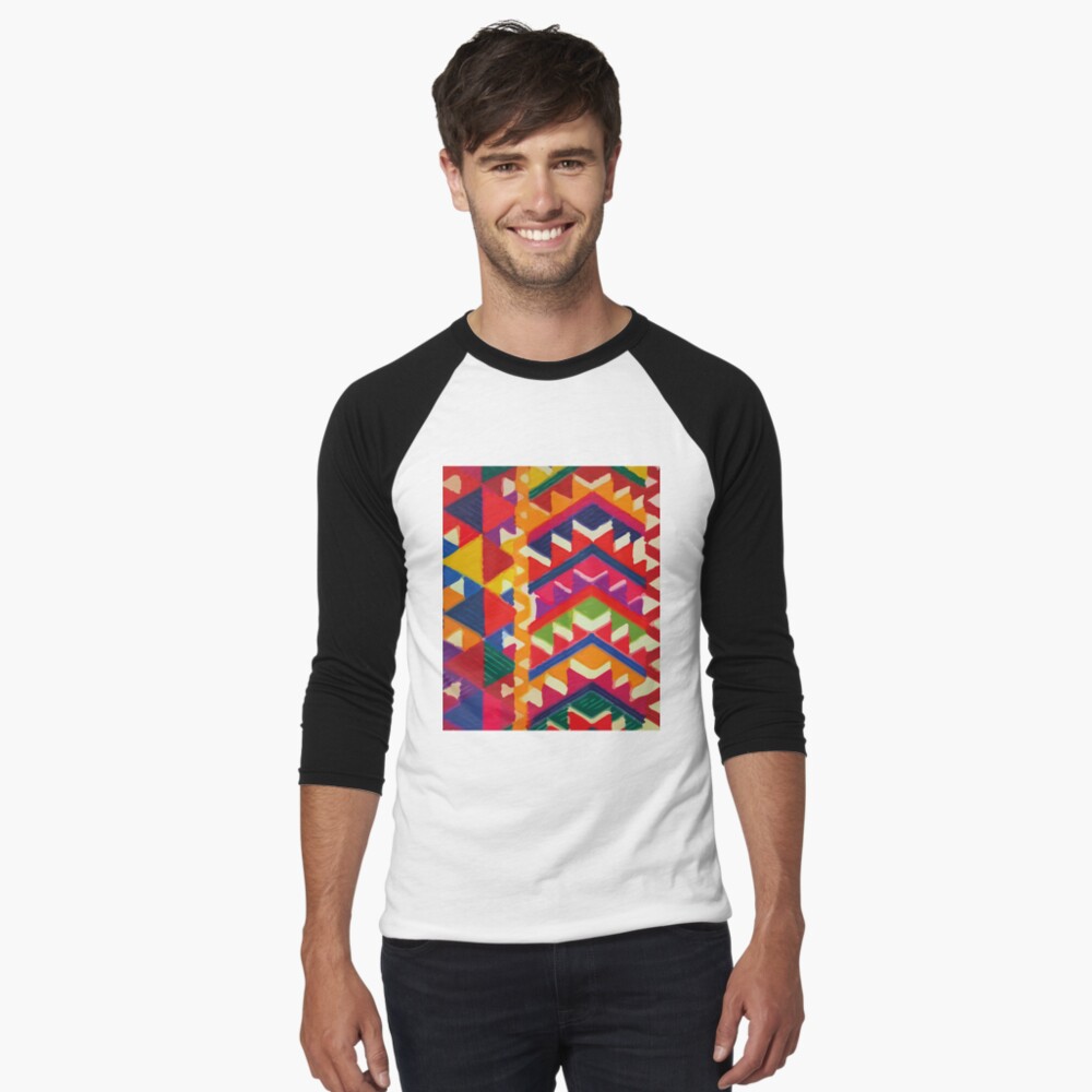Aperçu de l'œuvre T-shirt baseball manches ¾ créée et vendue par T-Mex.