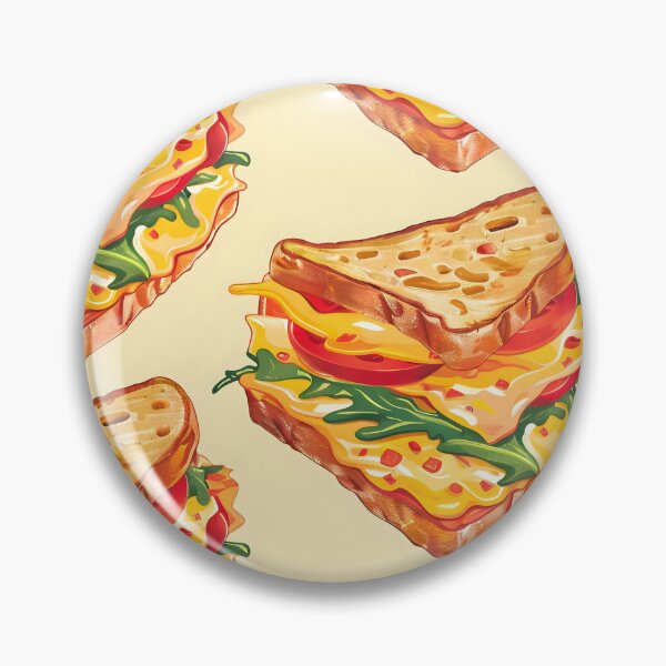 Item preview, Tiled Pimento Cheese Sandwich Pattern designed and sold by dcrc.
