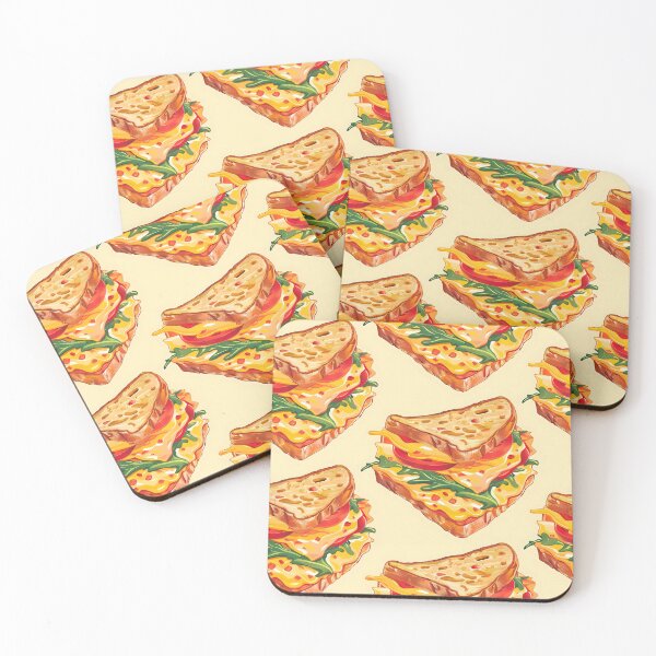 Item preview, Tiled Pimento Cheese Sandwich Pattern designed and sold by dcrc.