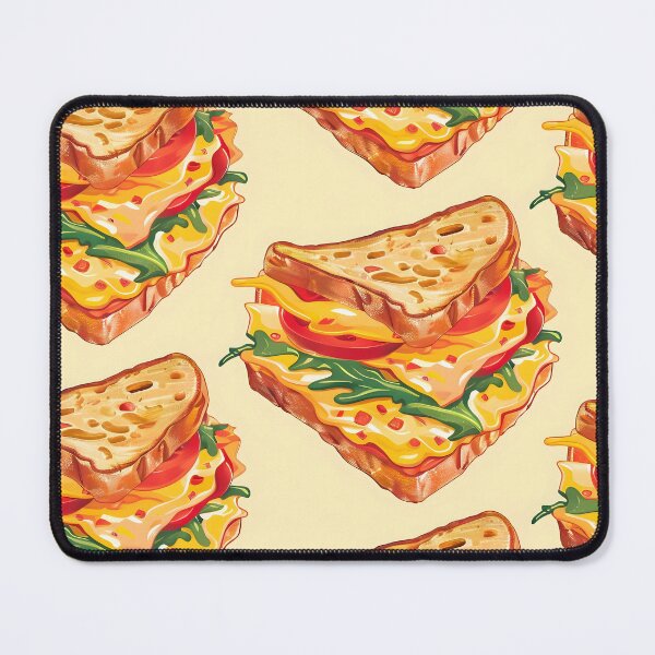 Item preview, Tiled Pimento Cheese Sandwich Pattern designed and sold by dcrc.