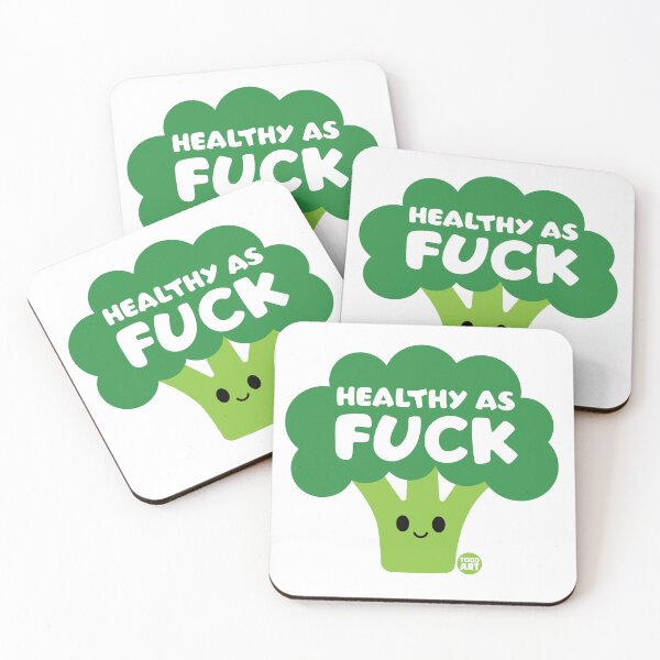 Artikelvorschau, HEALTHY AS FUCK BROCCOLI entworfen und verkauft von TODD GOLDMAN.
