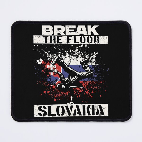 Item preview, Break the floor Breaking bboy spray paint Flag Slovakia designed and sold by MeringueMango.