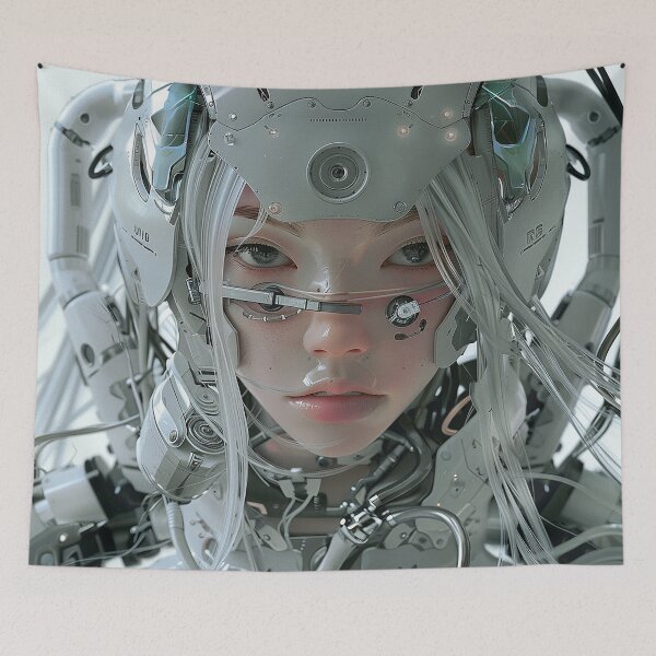 Item preview, Cyberpunk Robot Art designed and sold by nomiraclehere.
