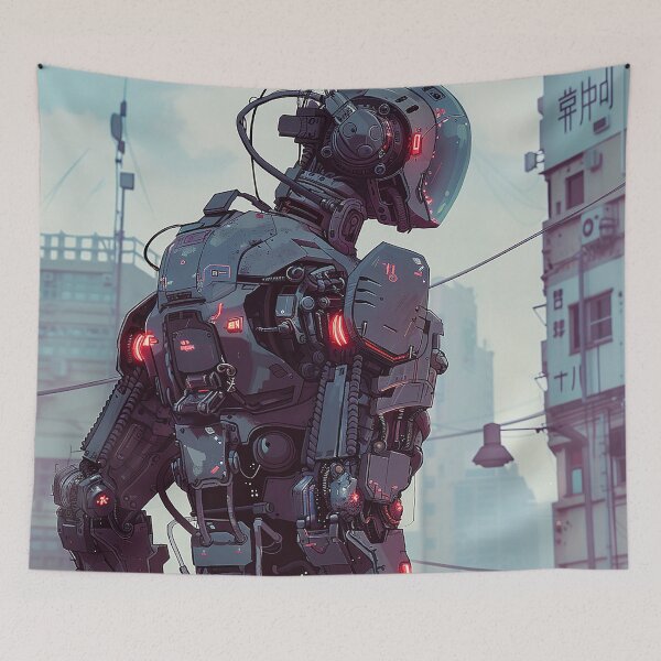 Item preview, Cyberpunk Robot Art designed and sold by nomiraclehere.