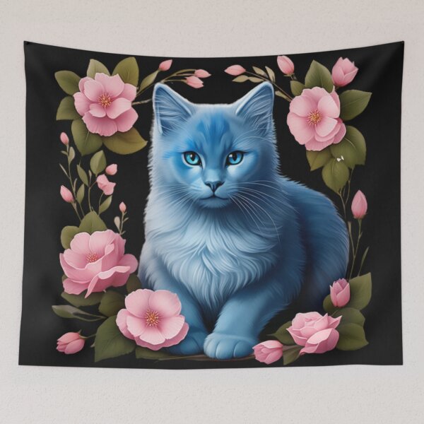 Item preview, Russian‭ ‬blue cat  designed and sold by aipaint.