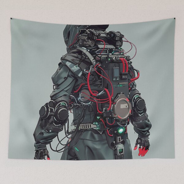 Item preview, Cyberpunk Robot Art designed and sold by nomiraclehere.