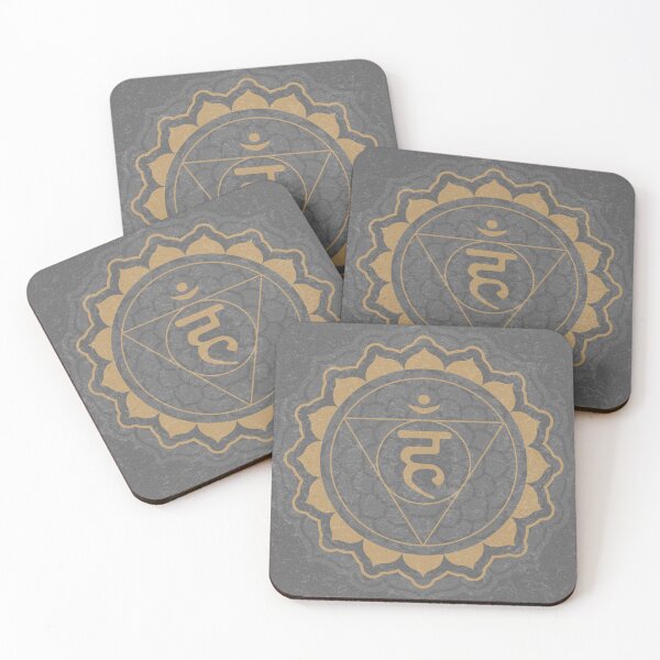 Item preview, Throat Chakra Mandala - Slate + Fawn designed and sold by Irene Estelle.