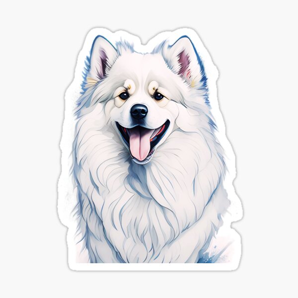 Item preview, American Eskimo Portrait designed and sold by TheAnimalZ00.