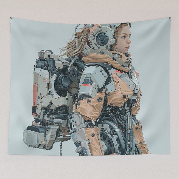 Item preview, Cyberpunk Robot Art designed and sold by nomiraclehere.