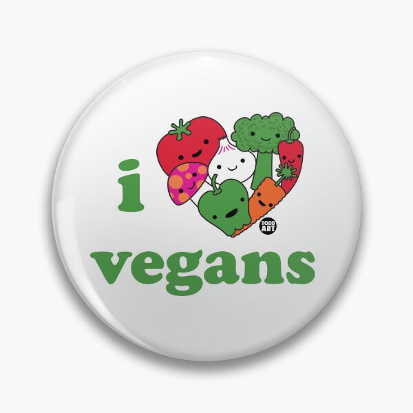 Item preview, HEART NOGGIN - I LOVE VEGANS designed and sold by TODD GOLDMAN.