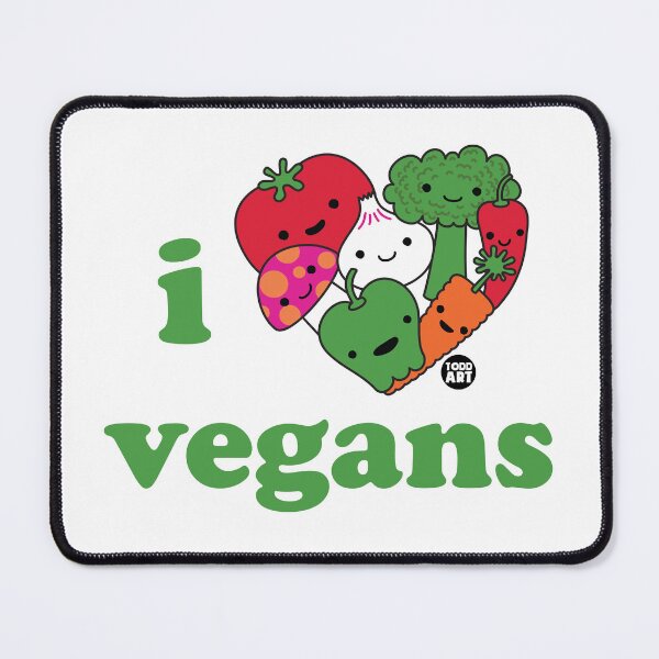 Item preview, HEART NOGGIN - I LOVE VEGANS designed and sold by TODD GOLDMAN.