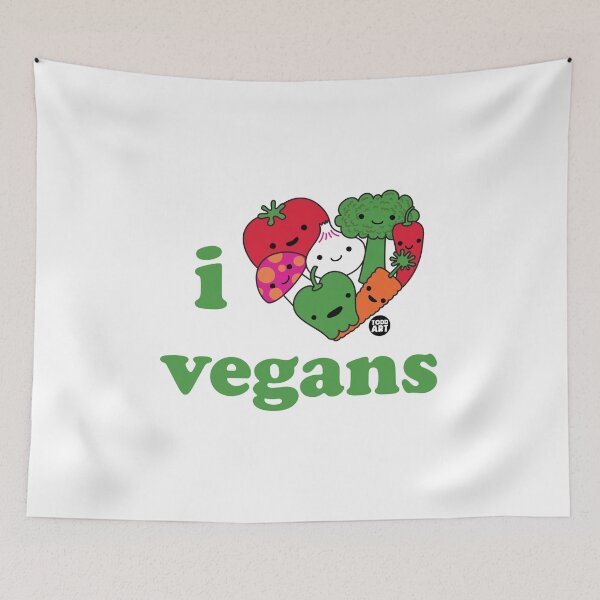 Item preview, HEART NOGGIN - I LOVE VEGANS designed and sold by TODD GOLDMAN.
