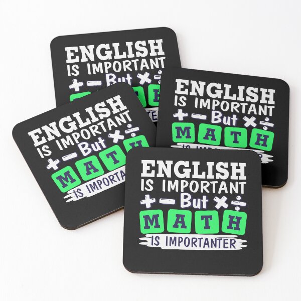 Item preview, English is Important But Math is Importanter, Math Teacher,Teacher Appreciation, Problem Solver, Mathematician, Sarcastic Teacher designed and sold by behindthefacts.