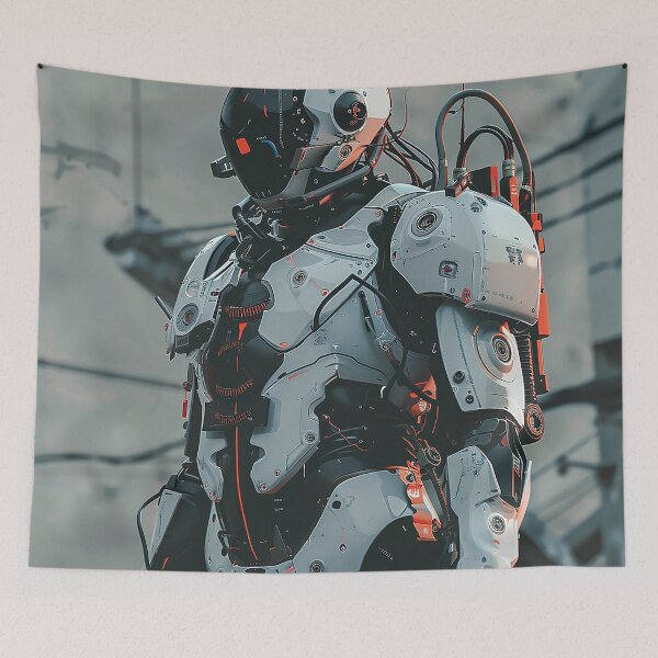 Item preview, Cyberpunk Robot Art designed and sold by nomiraclehere.