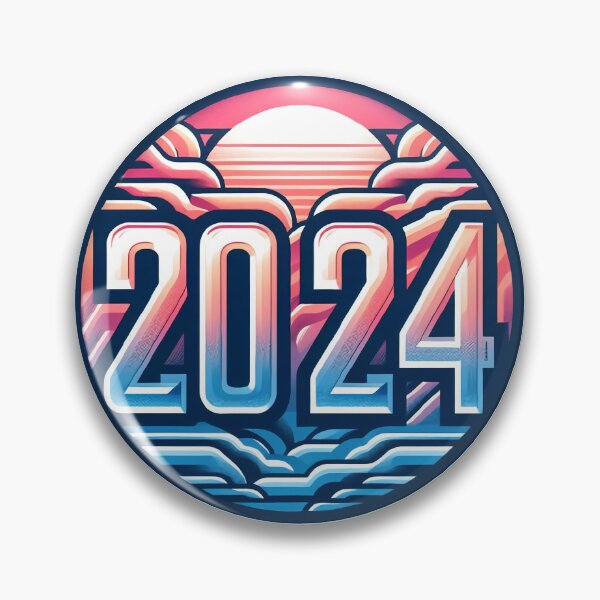 Item preview, Year 2024 Pink & Blue Sticker designed and sold by TheOverwatcher.