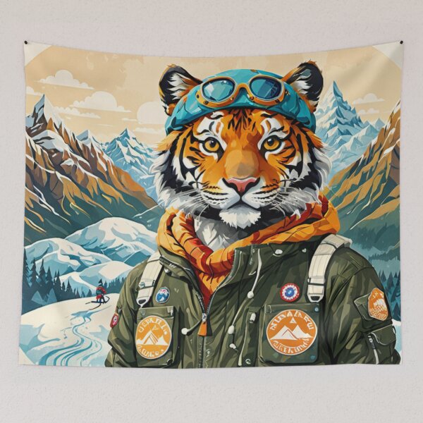 Item preview, Tiger In Snow Hiking designed and sold by MeraStyle.