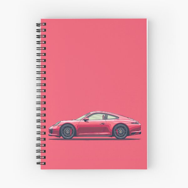 Item preview, Stylish red Porsche coupe on a bright pink background on a sunny day designed and sold by Jerhus.