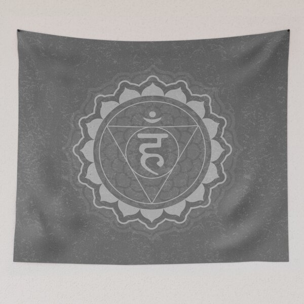 Item preview, Throat Chakra Mandala - Slate + Fog designed and sold by Irene Estelle.