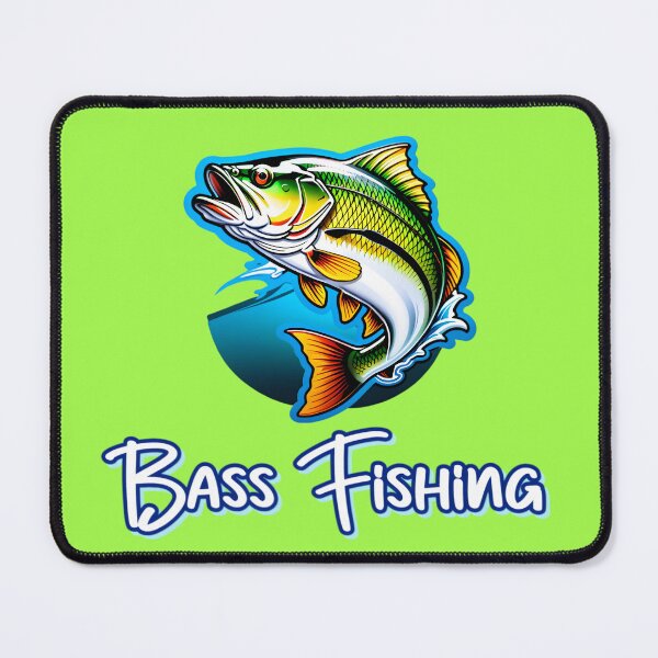 Item preview, Bass Fishing Logo designed and sold by TheArtOfPat.
