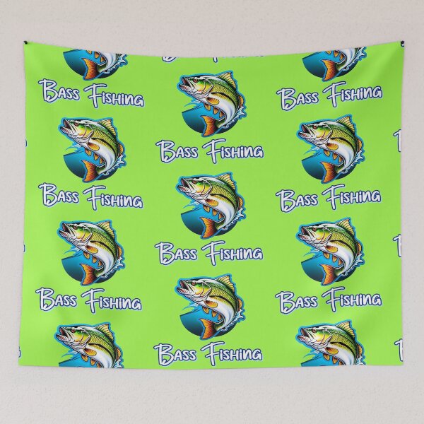 Item preview, Bass Fishing Logo designed and sold by TheArtOfPat.