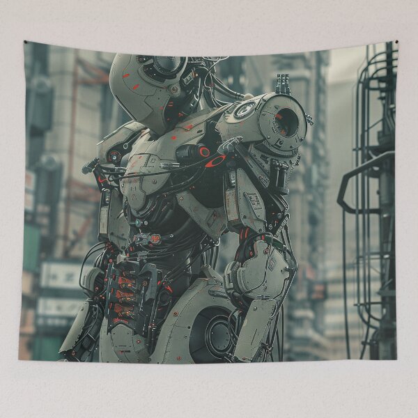 Item preview, Cyberpunk Robot Art designed and sold by nomiraclehere.