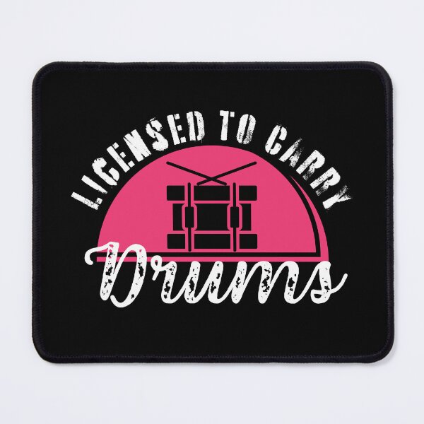 Item preview, Licensed to Carry Drums - Military Pun for Marching Band Drummers designed and sold by Elizabeth Elias.
