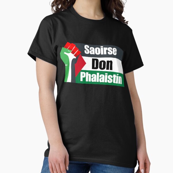 Vista previa del artículo con la obra «Saoirse Don Phalaistín Palestina Gaza», diseñado y vendido por anninoart.