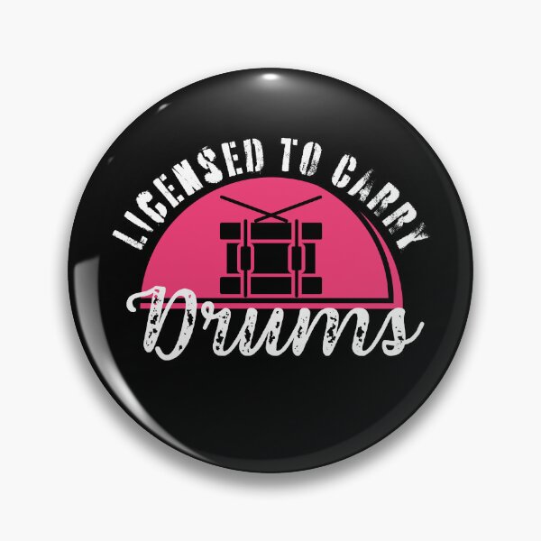 Item preview, Licensed to Carry Drums - Military Pun for Marching Band Drummers designed and sold by Elizabeth Elias.