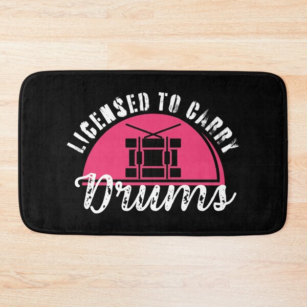 Item preview, Licensed to Carry Drums - Military Pun for Marching Band Drummers designed and sold by Elizabeth Elias.