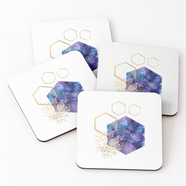 Item preview, Lilac abstract alcohol ink honeycomb design designed and sold by CreativeStrand.