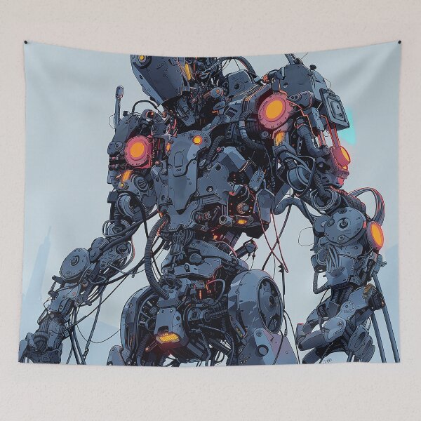 Item preview, Cyberpunk Robot Art designed and sold by nomiraclehere.