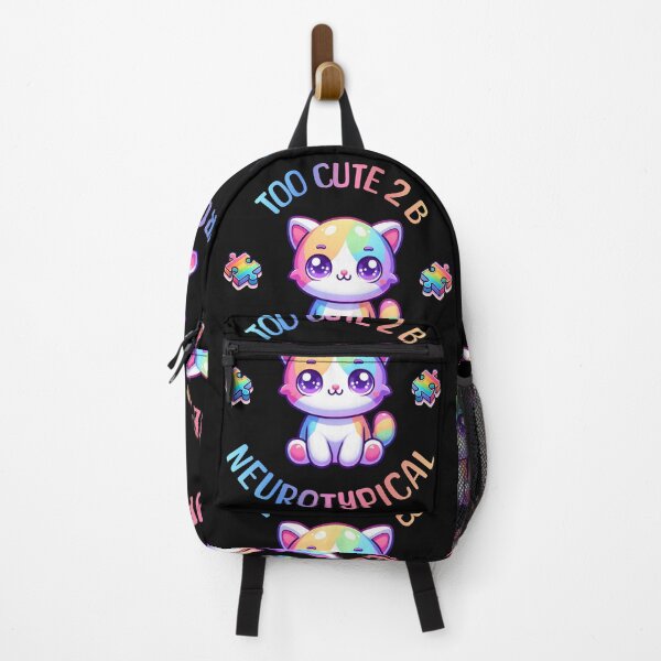 Item preview, Autism Awareness Kawaii Kitten Too Cute To Be Neurotypical designed and sold by ZeptepiTrends.