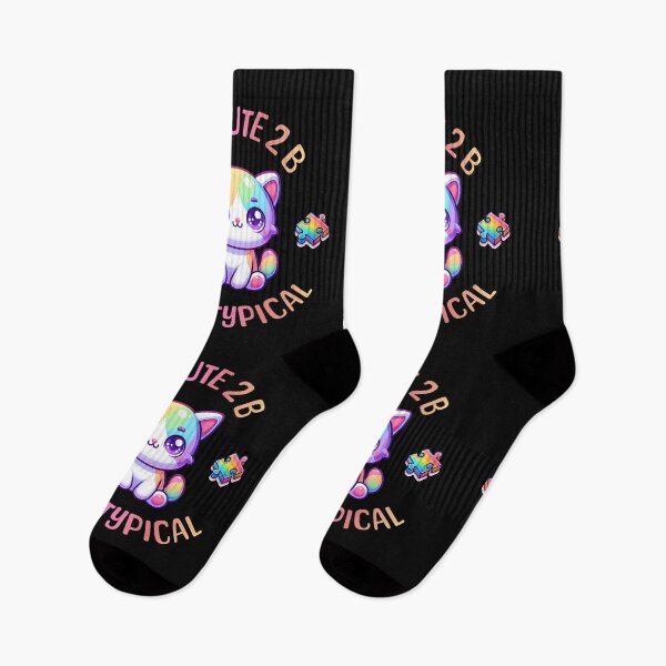 Item preview, Autism Awareness Kawaii Kitten Too Cute To Be Neurotypical  designed and sold by ZeptepiTrends.
