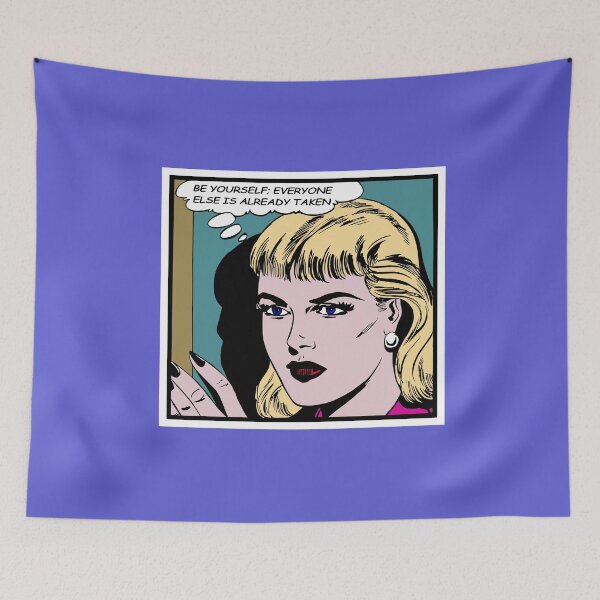 Item preview, Be yourself; everyone else is already taken - Vintage comic illustration designed and sold by Alex Starcatcher.