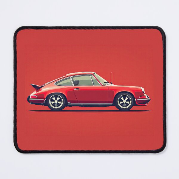 Item preview, Stylish red coupe on a bright pink background on a sunny day designed and sold by Jerhus.