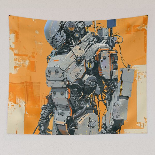 Item preview, Cyberpunk Robot Art designed and sold by nomiraclehere.