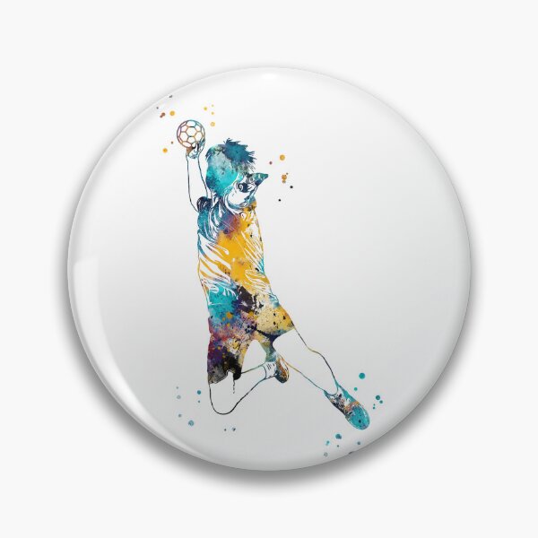 Item preview, Handball Player Boy Hits The Ball designed and sold by Rosaliartbook.