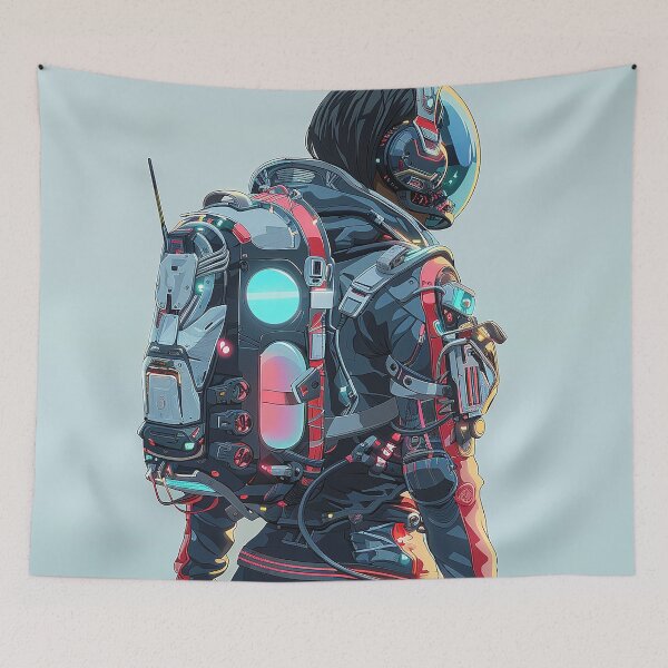 Item preview, Cyberpunk Robot Art designed and sold by nomiraclehere.