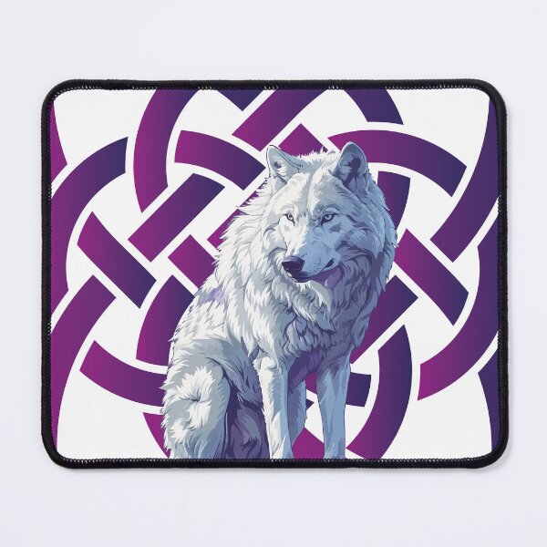 Item preview, Mystical Intertwining: The Wolf and the Celtic Knot designed and sold by Loveanddraw.