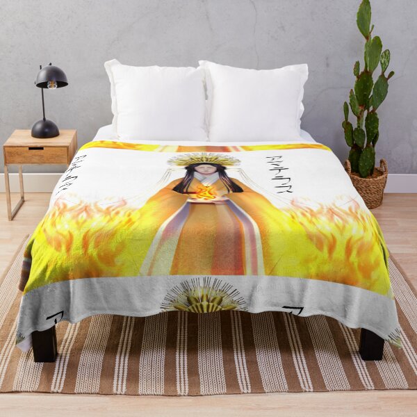 Item preview, Sun Goddess Amaterasu - white background w lighting - Katakana Typography designed and sold by Leeh-designs.