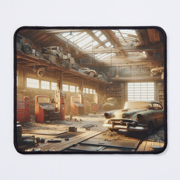Item preview, Abandoned Car Shop designed and sold by BeeTheArtCo.