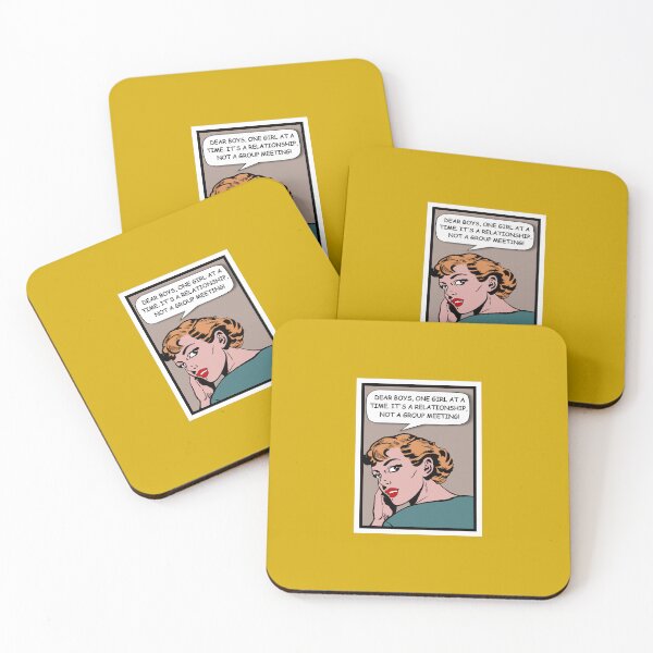 Item preview, Dear boys, one girl at a time - Ironic quotes comic art designed and sold by Alex Starcatcher.