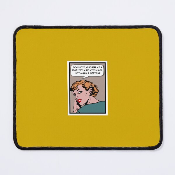 Item preview, Dear boys, one girl at a time - Ironic quotes comic art designed and sold by Alex Starcatcher.