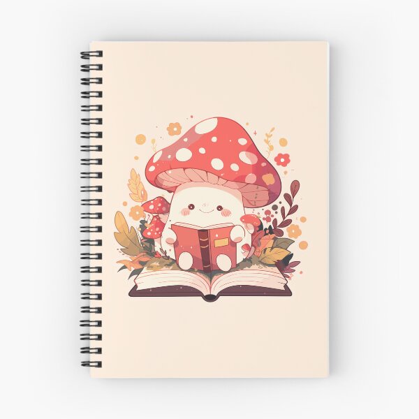 Item preview, Cute Bookish Mushroom designed and sold by RetroPrints.