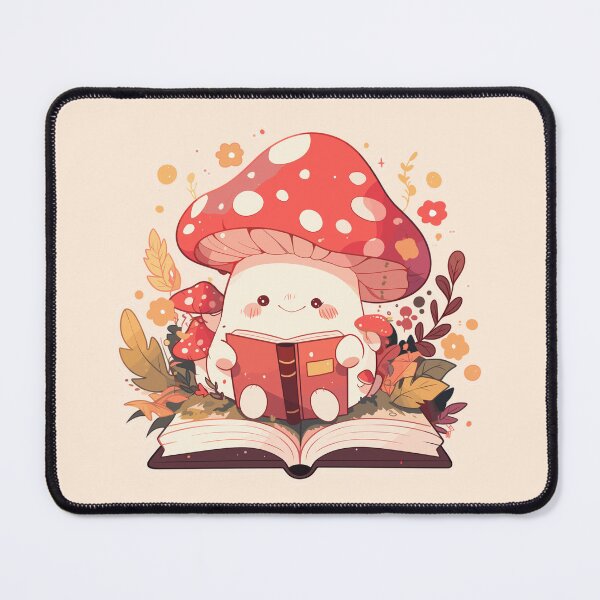 Item preview, Cute Bookish Mushroom designed and sold by RetroPrints.