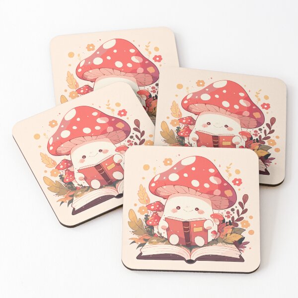 Item preview, Cute Bookish Mushroom designed and sold by RetroPrints.